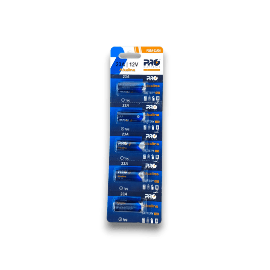 Bateria alcalina 23 a (cartela c/ 5) - pro-eletronic 1/10 /20